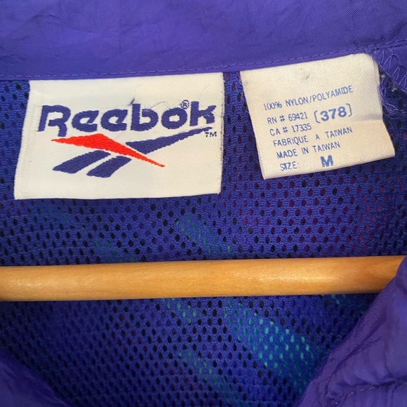 Reebok Vintage Retro Purple Windbreaker Track Jacket - Picture 5 of 6